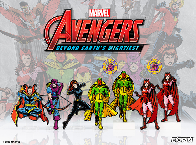 FiGPiN launches new pins to the Avengers: Beyond Earth’s Mightiest series.
