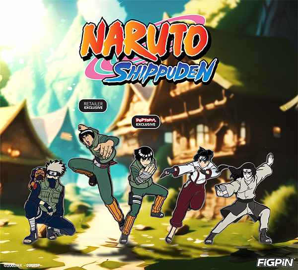 Welcome Team Guy and Kakashi to FiGPiN’s Naruto Collection!