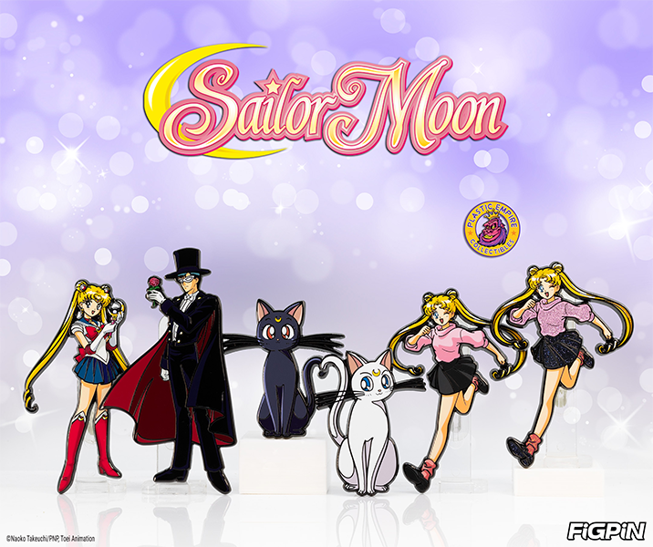 Welcome to FiGPiN, new enchanting appearances for Pretty Guardian Sailor Moon!