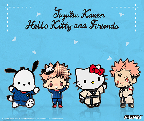 Cute and powerful - expand your domain with FiGPiN’s new Hello Kitty and Friends x Jujutsu Kaisen line!