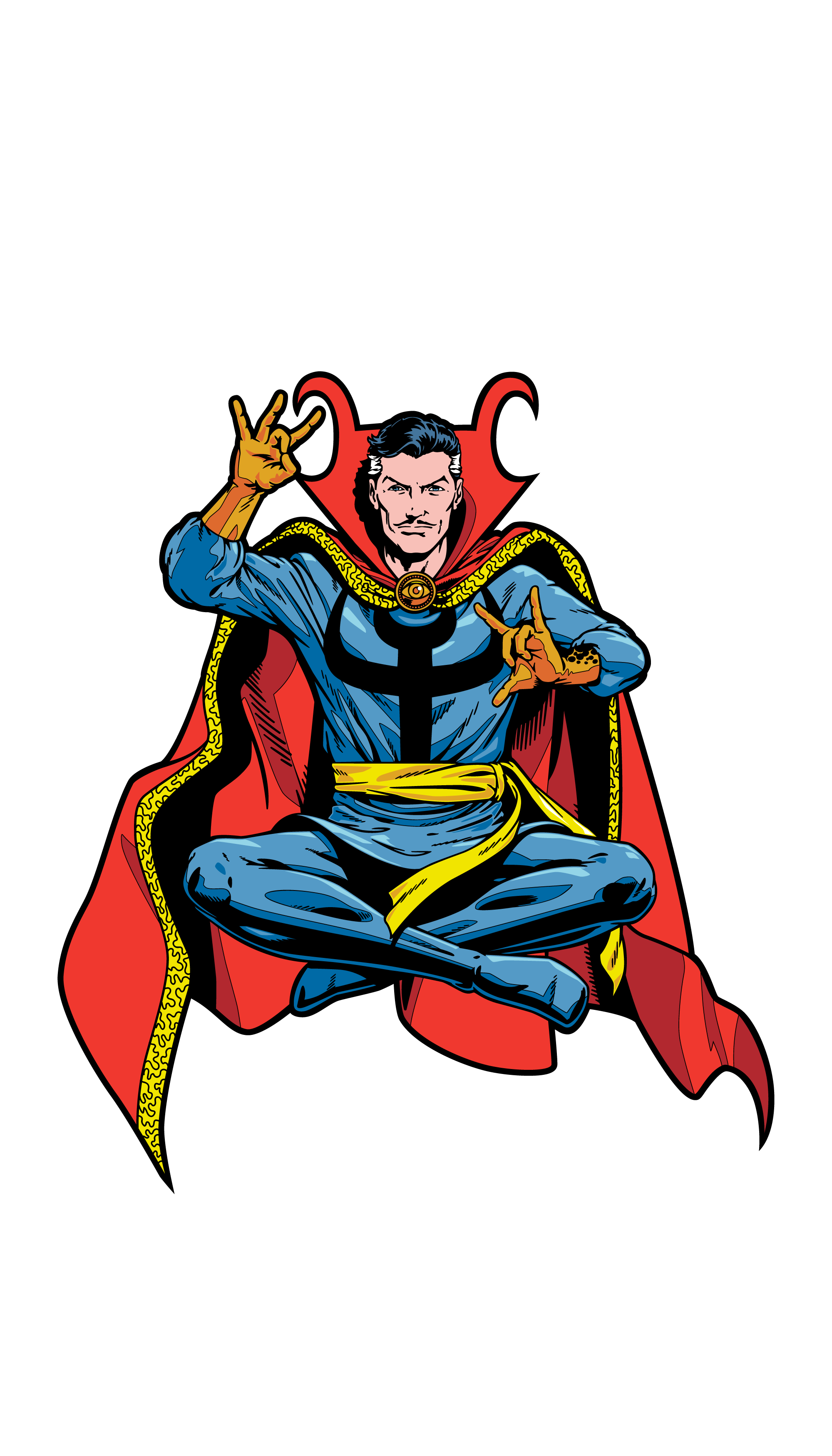 Art Render of Marvel's Doctor Strange enamel pin.