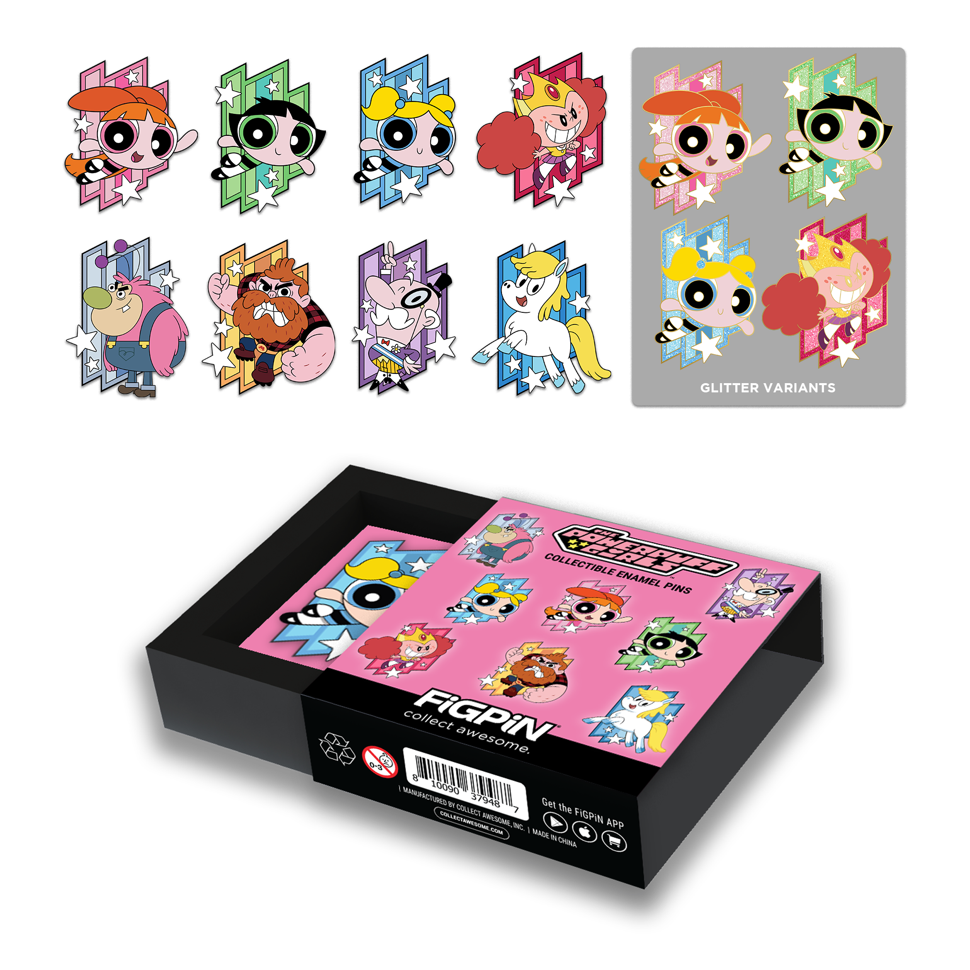The Powerpuff Girls Mystery Mini Blind Box featuring 10 of the 14 Powerpuff Girls Characters
