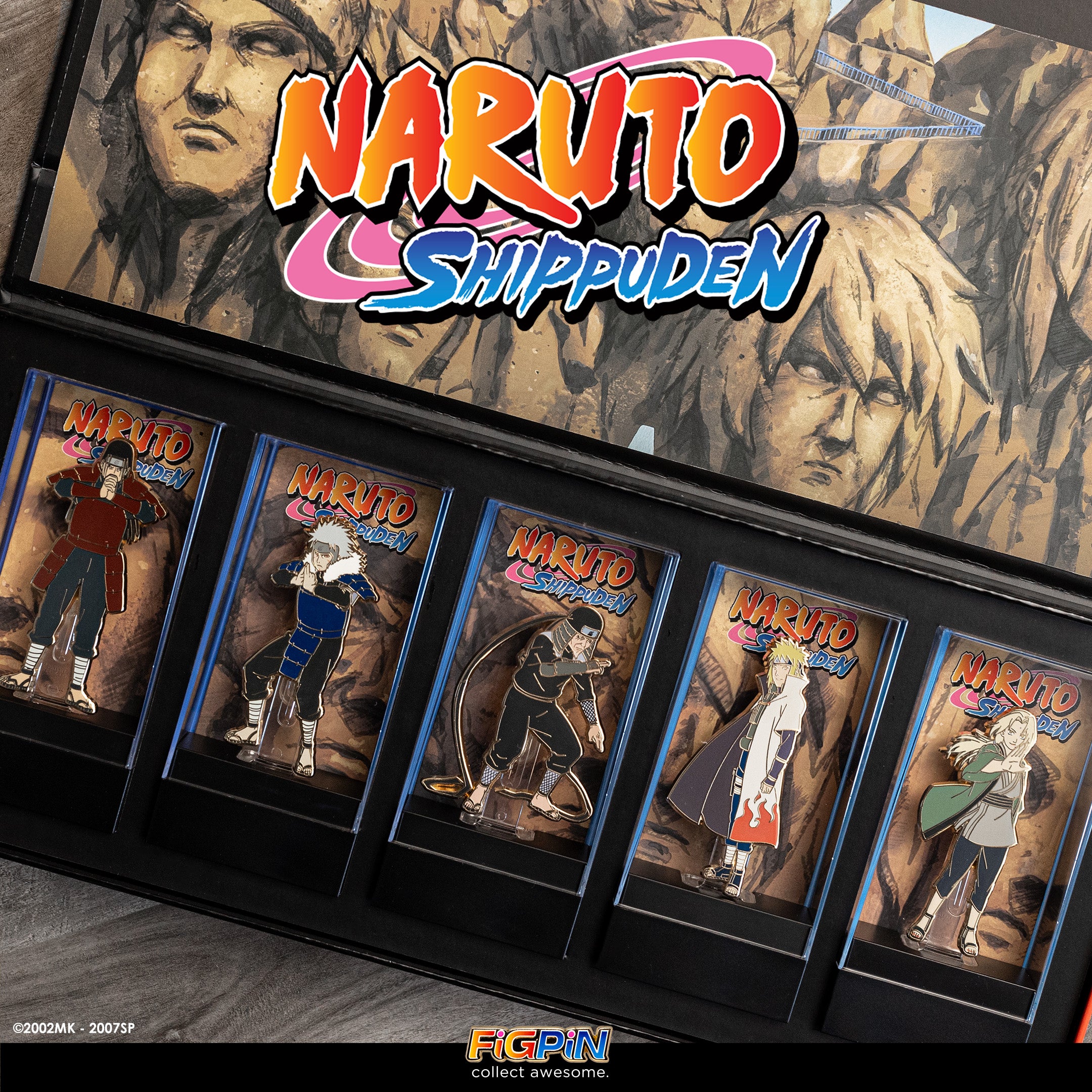 Photograph of Naruto Shippuden characters available in the deluxe box set