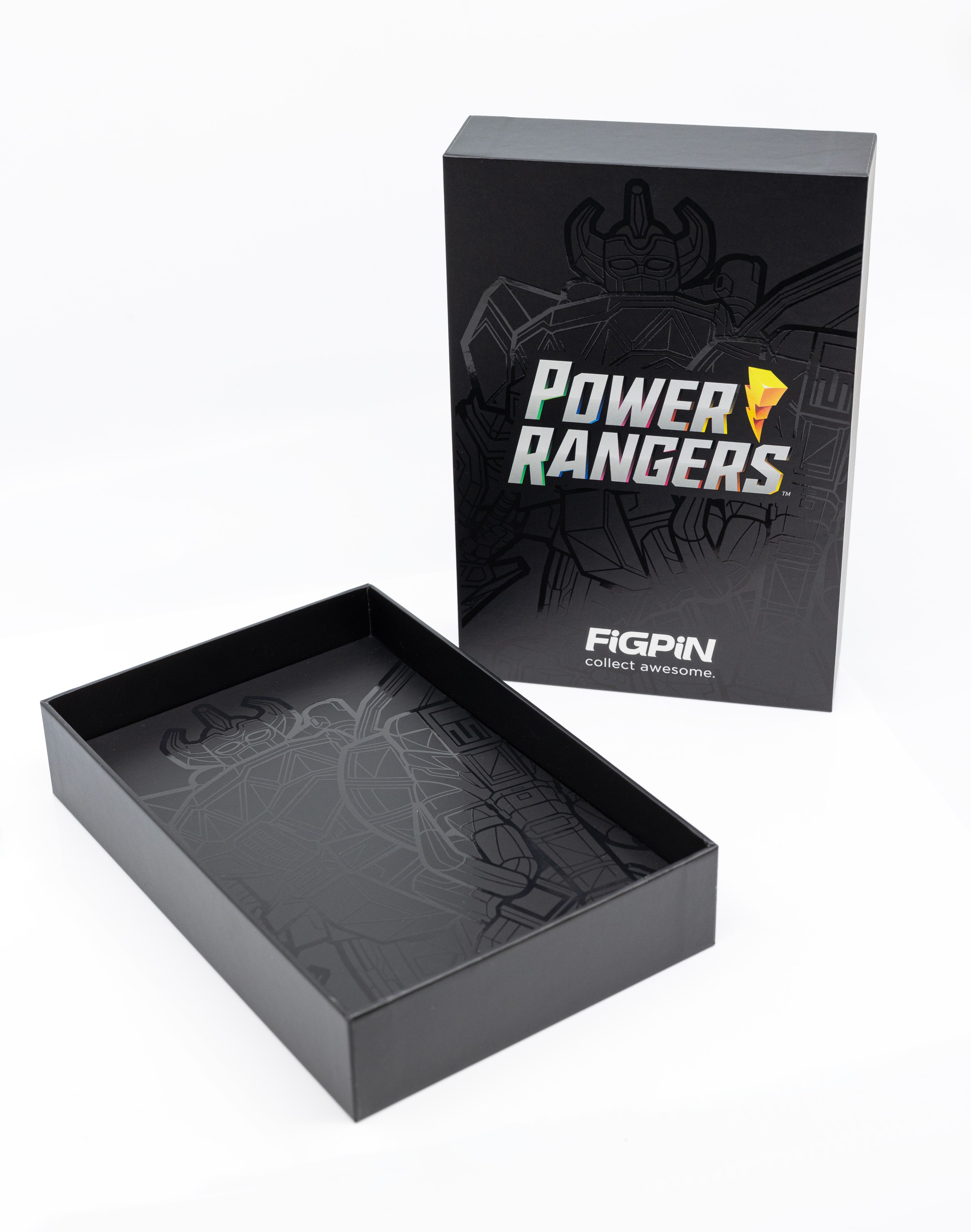 Power Rangers Megazord FiGPiN XL packaging with character art card of Megazord