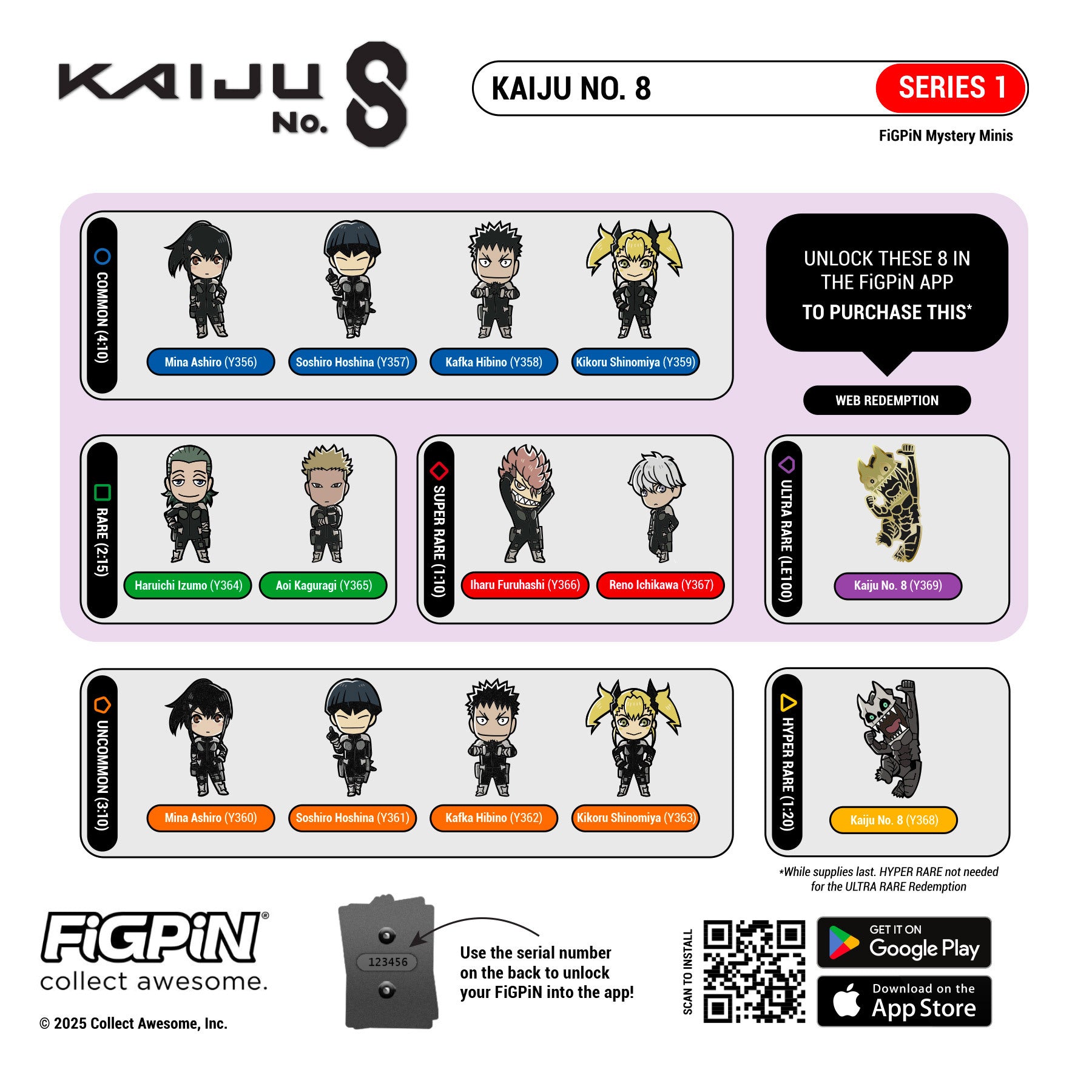 Kaiju No. 8 Mystery Series 1 - EACH