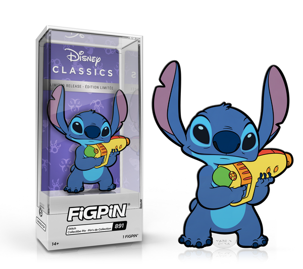FiGPiN Disney Parks Exclusive 2022 Alien Stitch with Phaser Gun LR Pin #891