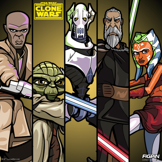 Powerful new Star Wars: The Clone Wars™ FiGPiN Wave