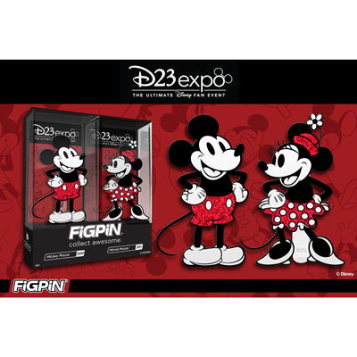 D23 Expo: Disney's Mickey Mouse & Minnie Mouse Glitter FiGPiN 2-pack!