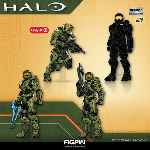 Attention Spartans: the Halo FiGPiN line featuring the Master Chief is