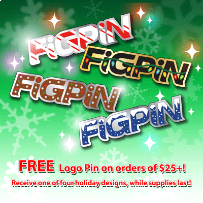 FiGPiN.com Holiday Logo Pin Promotion!