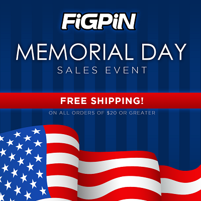 Enjoy FREE Shipping this Memorial Day Weekend on FiGPiN.com!