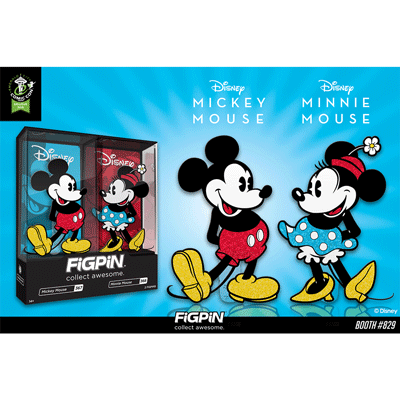 ECCC 2020: Disney's Mickey Mouse & Minnie Mouse Glitter FiGPiN 2-pack!
