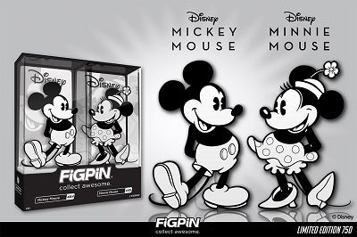 Disney’s Mickey Mouse and Minnie Mouse Black and White 2-Pack is our next FiGPiN.com Exclusive!