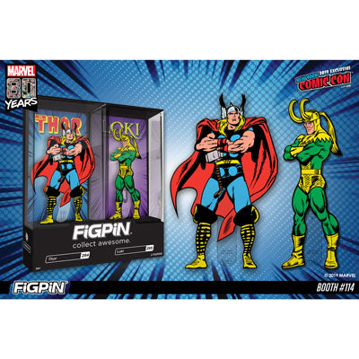 NYCC 2019: Marvel 80th - Thor & Loki FiGPiN 2-pack!