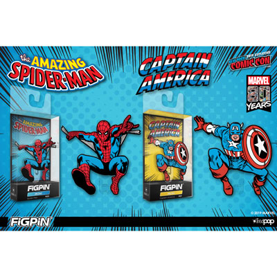 NYCC 2019: Spider-Man & Captain America FiGPiN Minis in the Official NYCC Store!