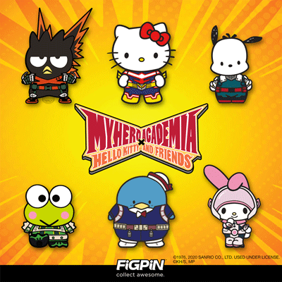 Coming soon: My Hero Academia x Hello Kitty® & Friends FiGPiN collection!