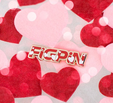 Figpin Logo L37 popular Hearts on Gold