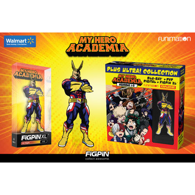 Available now at Walmart: My Hero Academia Plus Ultra! Collection with All Might FiGPiN XL!