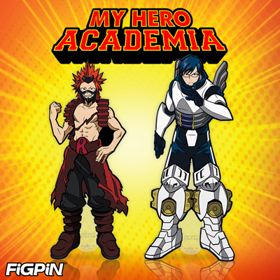 Tenya & Eijiro join the My Hero Academia FiGPiN collection this July!
