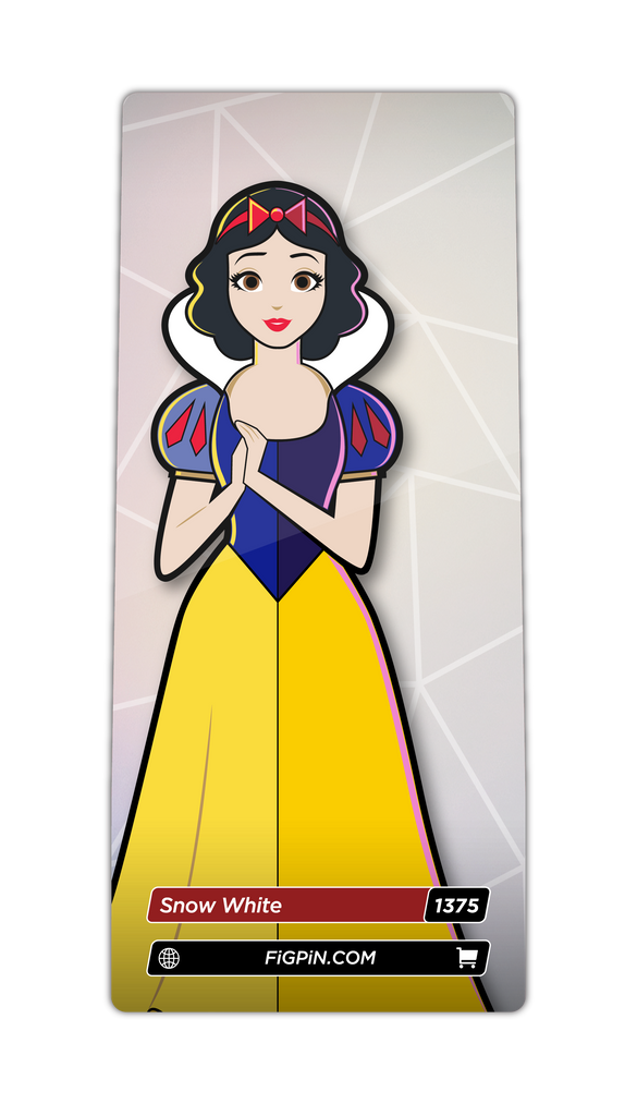 Character card of Disney100's Snow White with text “Snow White (1375)” and link to FiGPiN’s website