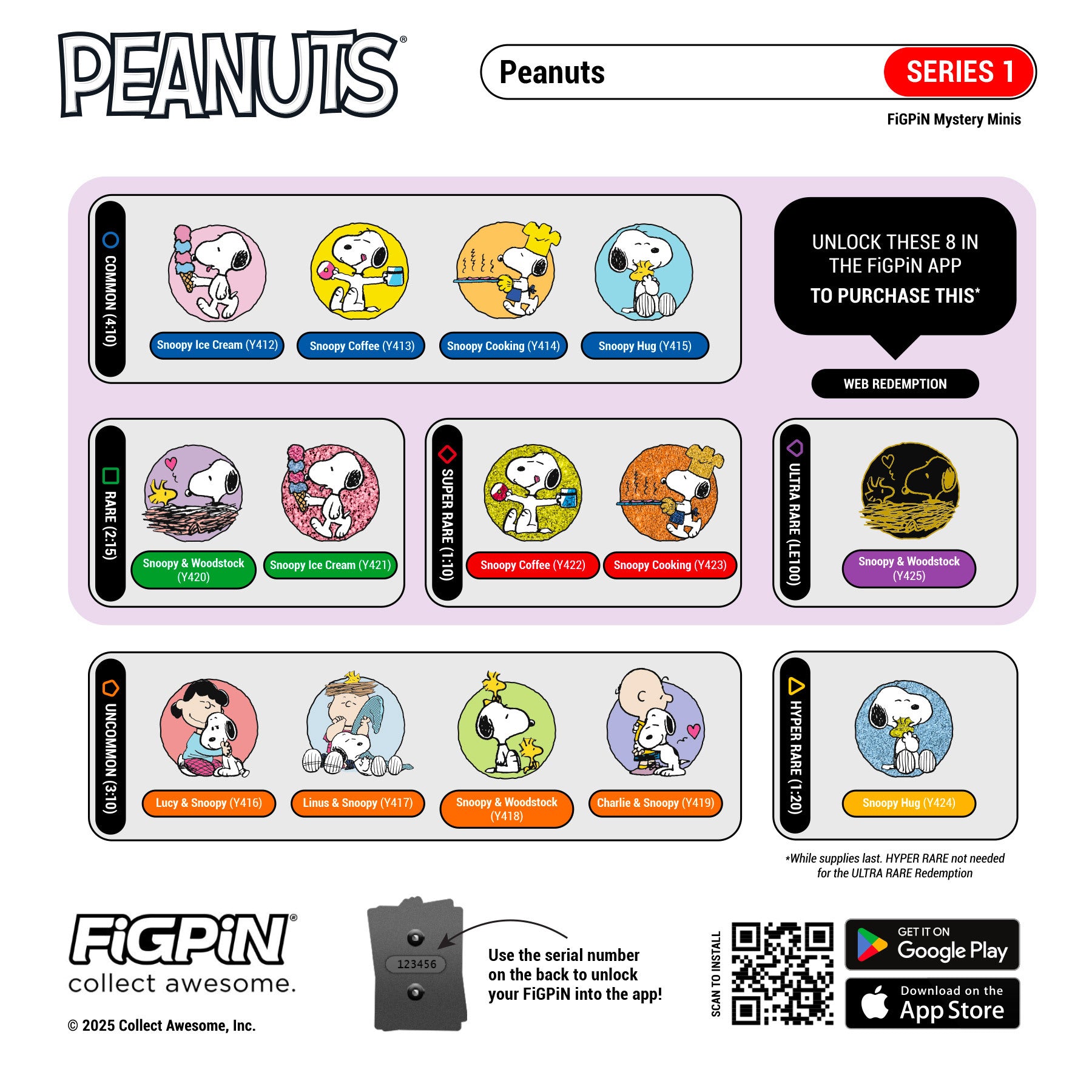 Peanuts Mystery Mini Series 1 - CASE