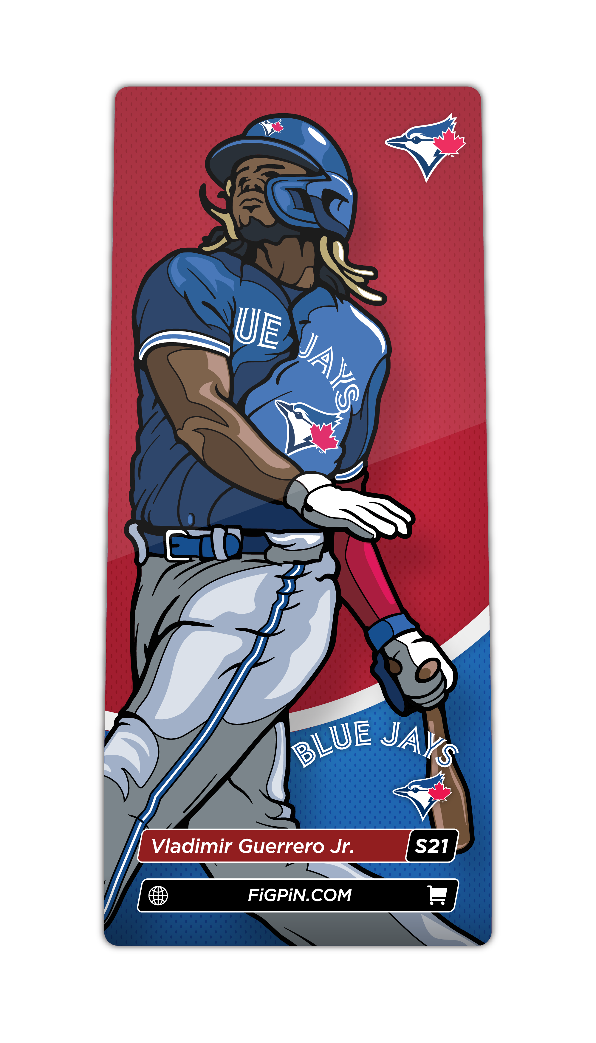 Vladimir Guerrero Jr. Toronto Blue Jays baseball player cartoon