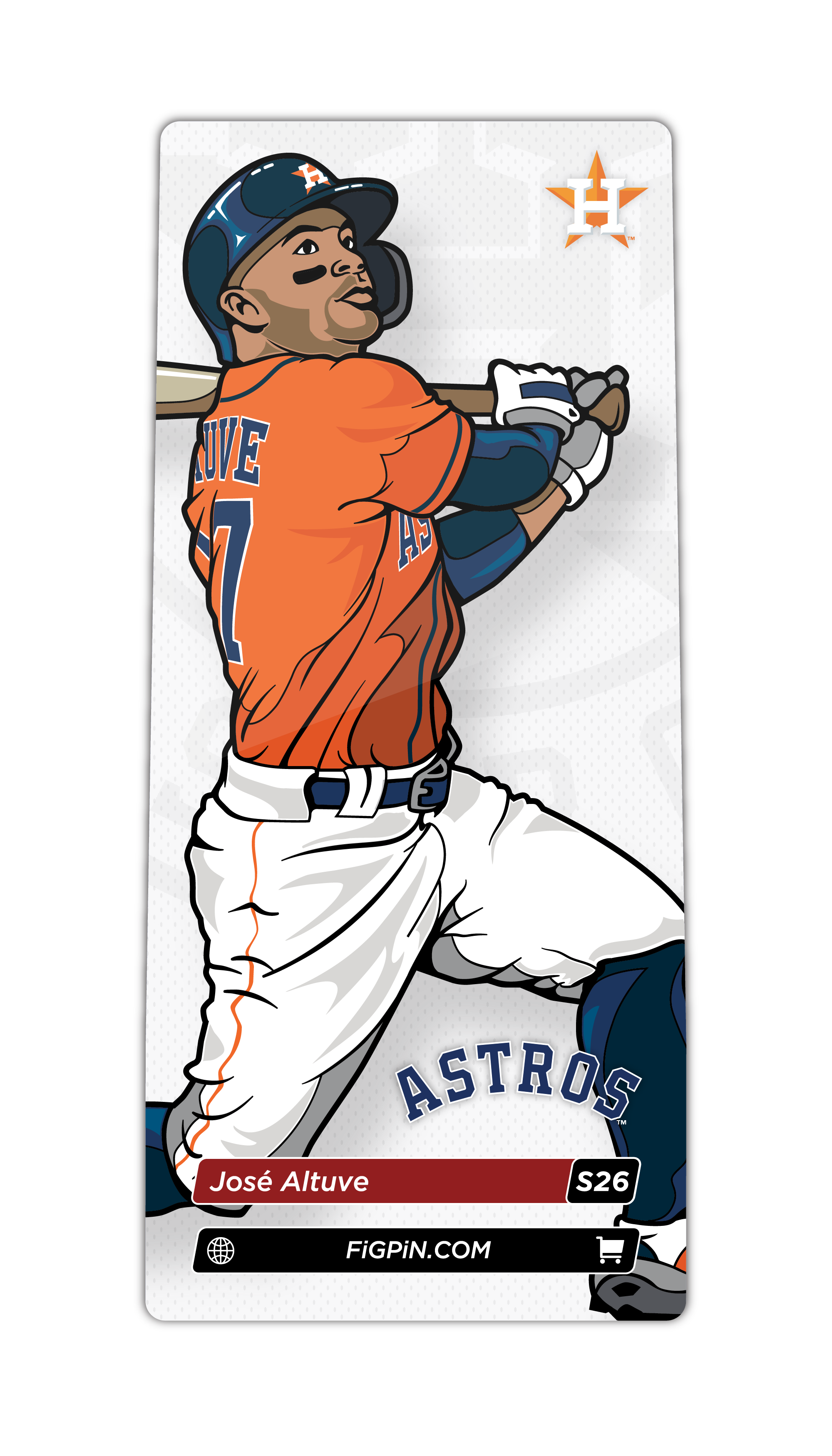 MLB Houston Astros Jose Altuve FiGPiN Classic 3-Inch Enamel Pin