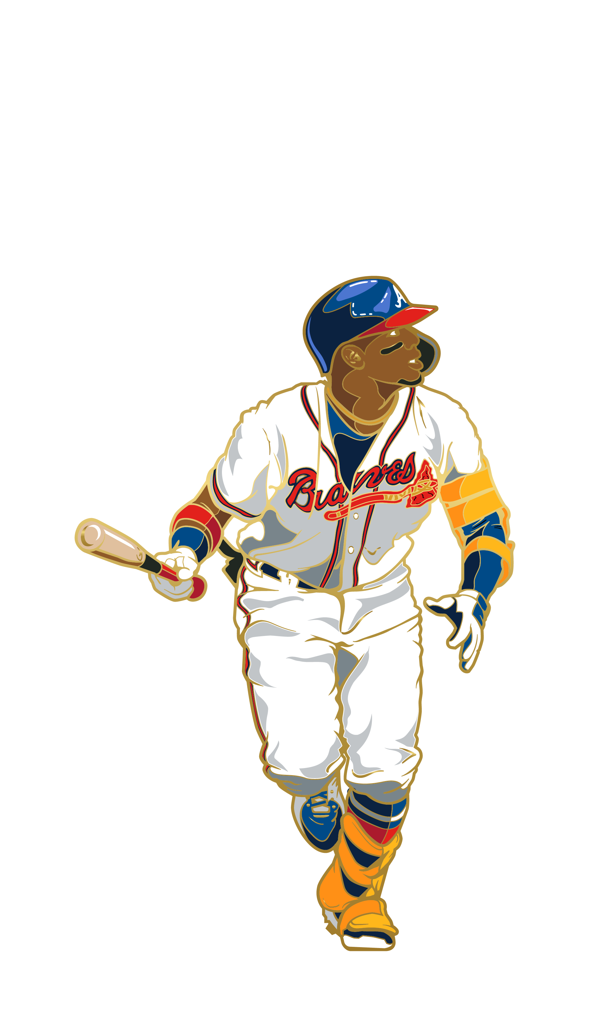 MLB Atlanta Braves Ronald Acuna Jr. FiGPiN Classic 3-Inch Enamel Pin